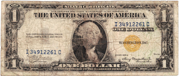 1935A North Africa Silver Certificate