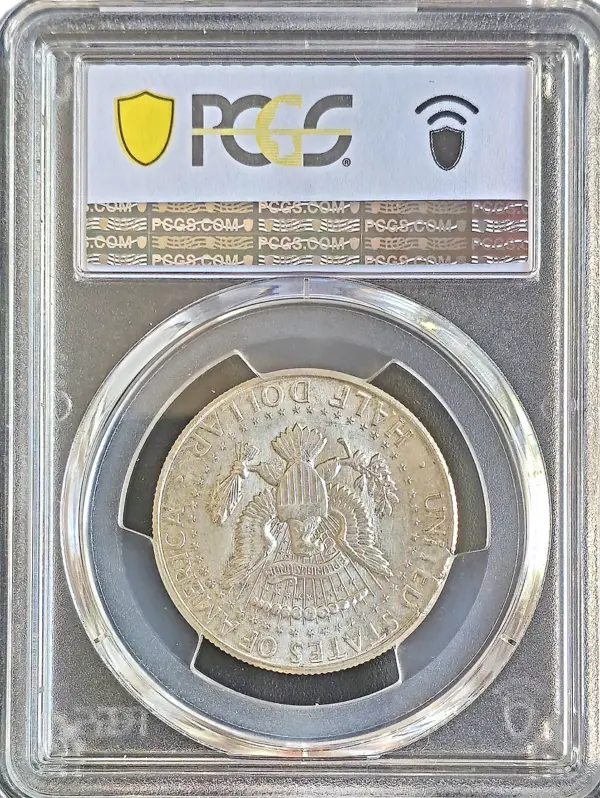 1964 Kennedy Half Defective Planchet Error PCGS MS64 Holder Reverse