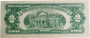 Series 1928 G Legal Tender Reverse View