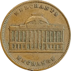HT-294 1837 Merchant Token Obverse