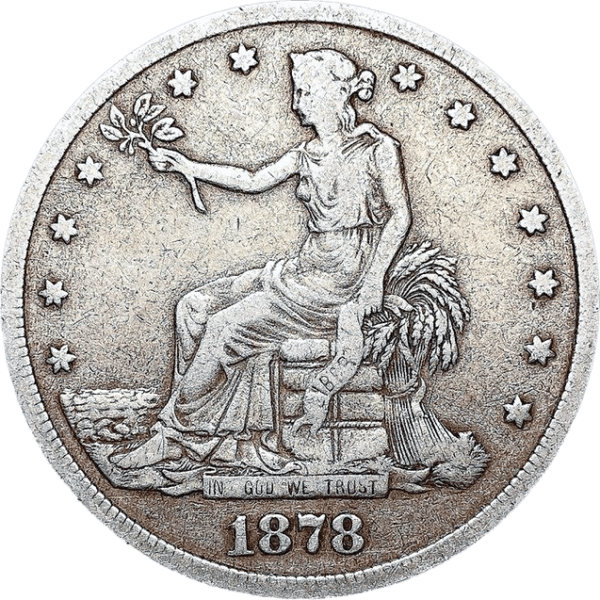 1878 S Trade Dollar Obverse