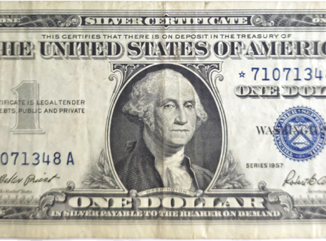 1957 Series A Block Star Note Silver Certificate