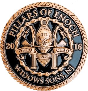 Widows Sons Masonic Riders Assn. Chapter Challenge Coin