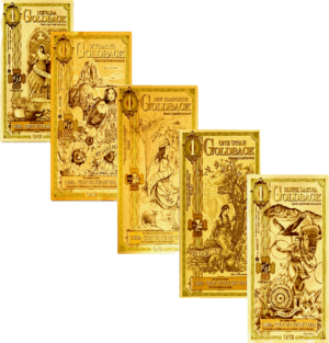 $1 Goldback from each of 5 States that create them