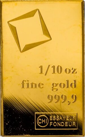 Valcambi 1/10th Troy Ounce .999 Fine Gold Bar