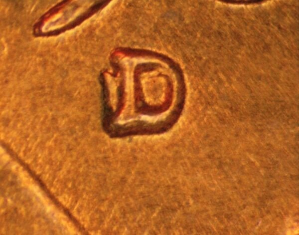 1961 D over Horizontal D ANACS MS65 Red