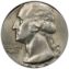 1958 Washington Quarter on silver dime planchet obverse view