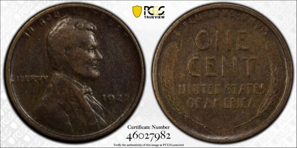 PCGS 1022 No-D Lincoln Wheat Strong Reverse