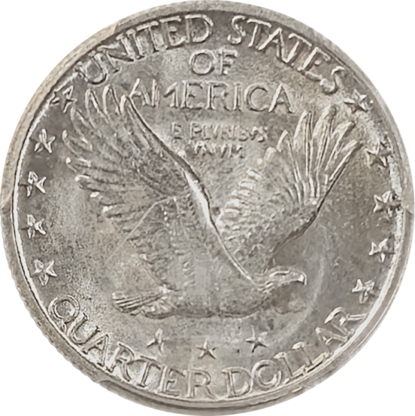 1929 S Standing Liberty Quarter Die Clash FS-401 Obverse Holder View