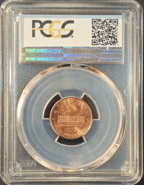 1998 Lincoln Cent Wide AM PCGS MS65 RD Reverse Holder