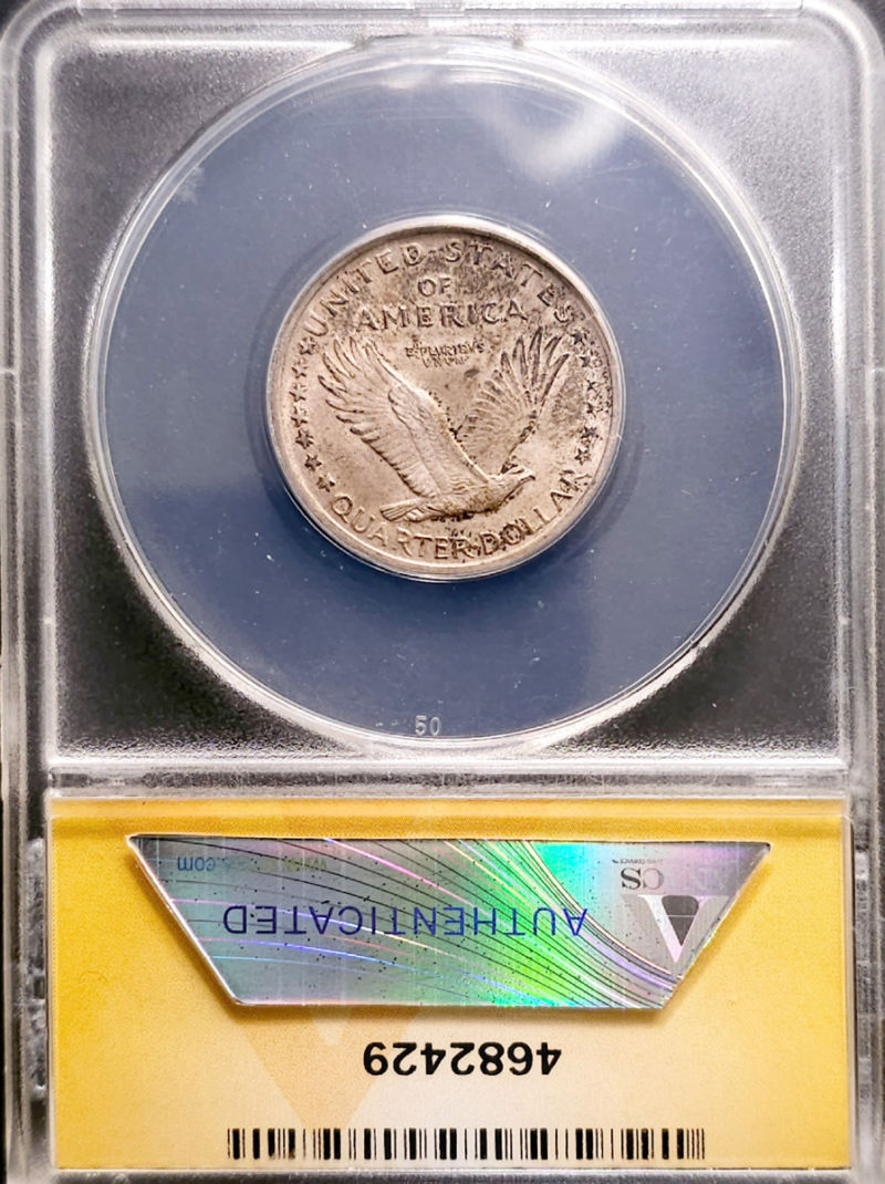 1917 Type 1 SLQ on Defective Planchet ANACS MS61FH