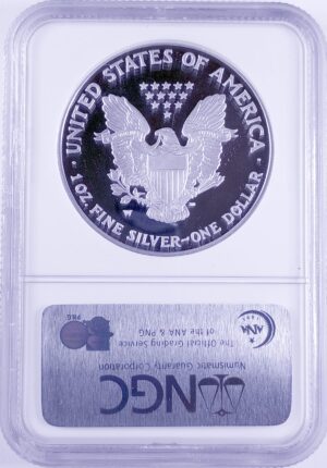 2004 W American Silver Eagle Proof NGC PF69UC Reverse Holder View