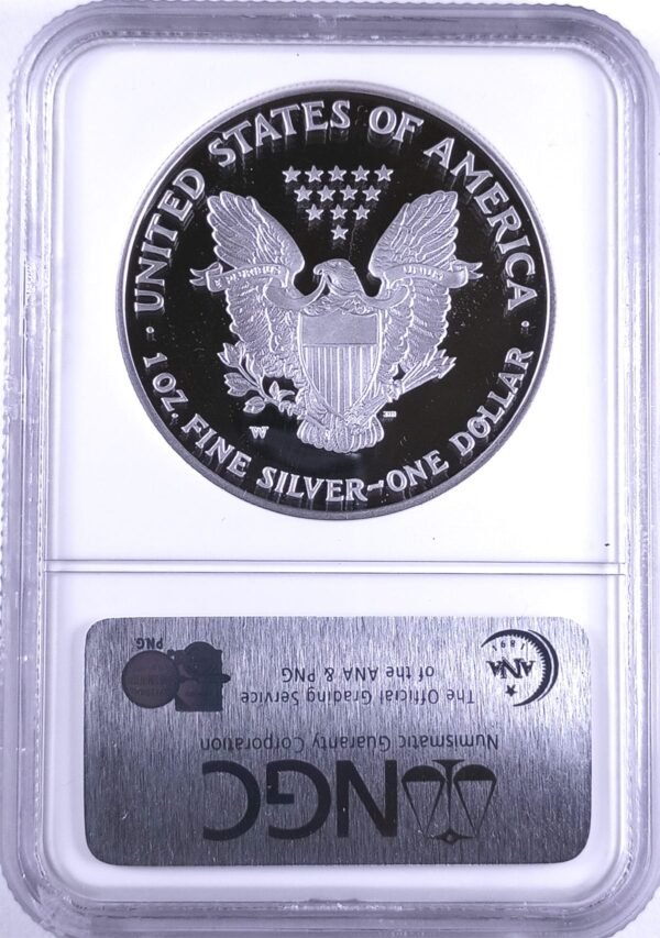 2006 W American Silver Eagle Proof NGC PF69UC Reverse Holder View