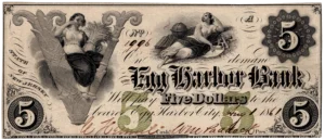 1861 Egg Harbor City Bank NJ Obsolete Obverse View