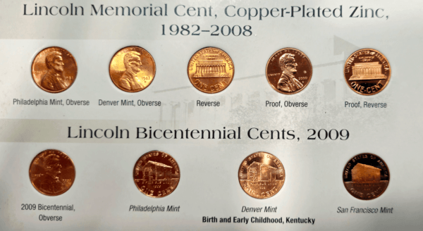 Lincoln Cent Type Set