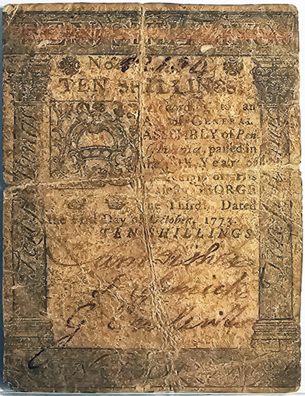 1773 PA-167 Colonial Currency