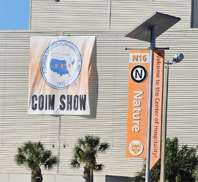 Coin show banner