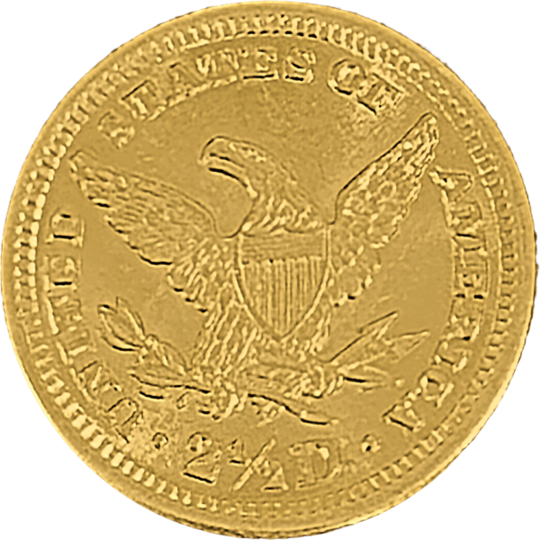 1906 $2.5 Gold Liberty Head Quarter Eagle Reverse View