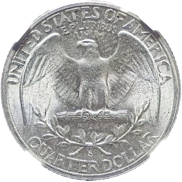 1947 S/S/S Washington Quarter RPM FS-502 Reverse View