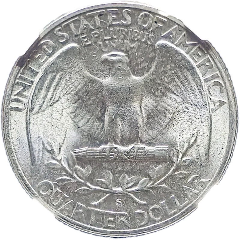 1947 S/S/S Washington Quarter RPM FS-502 Reverse View