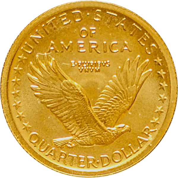 2016 W Standing Liberty Gold Commemorative Reverse View