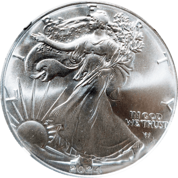 2024 P American Silver Eagle Star Prive Obverse View