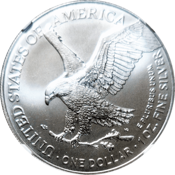 2024 P American Silver Eagle Star Prive Reverse View