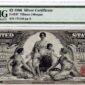 1896 $2 Large Silver Certificate "Education Series" Obverse View