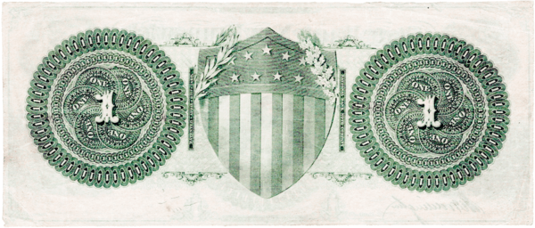 $1 The State Bank of New Brunswick Reverse View