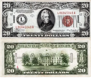 $20 Hawaii Emergency World War II Issue