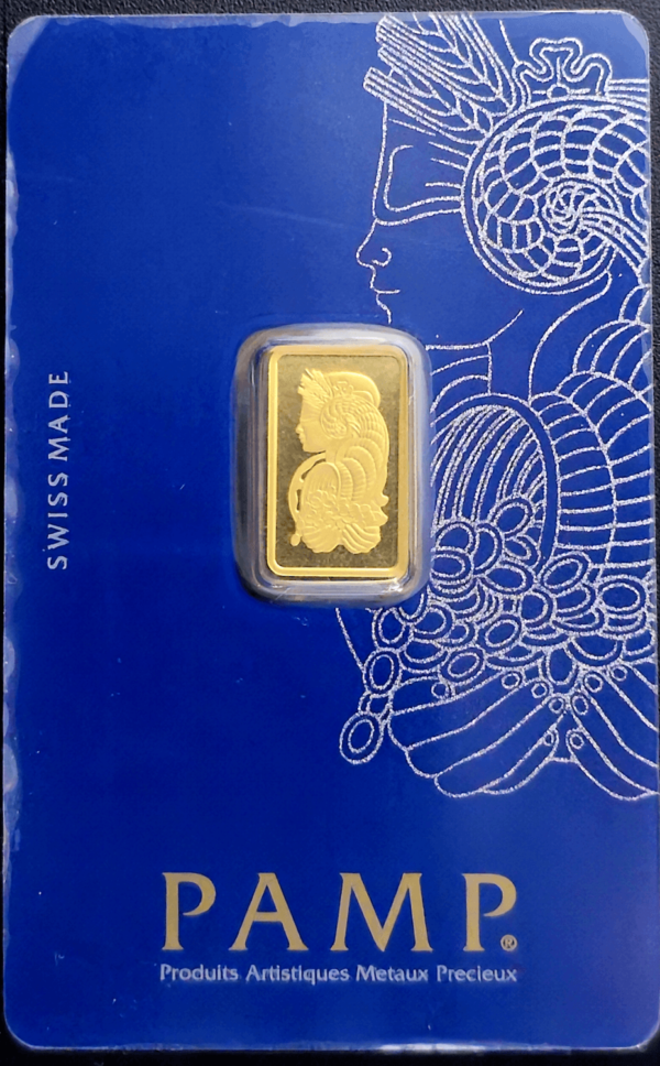 2.5 gram Gold Bar - PAMP Suisse Lady Fortuna