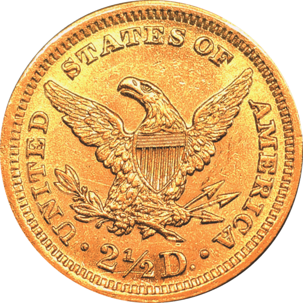 1905 $2.5 Liberty Head Gold Reverse View