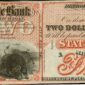 State Bank of Michigan $2 Remainder Obverse View