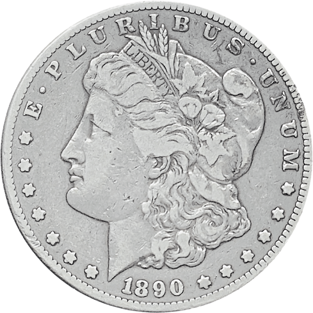 1890 Carson City Morgan Dollar Obverse View