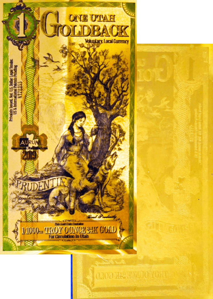 2019 Utah $1 Goldback - First Issue