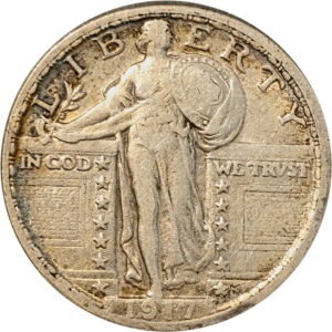 1917 Type II Standing Liberty Quarter Obverse