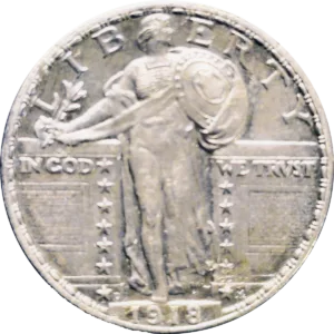 1918 D Standing Liberty Quarter