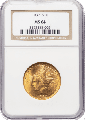 1932 Indian Head $10 Gold NGC