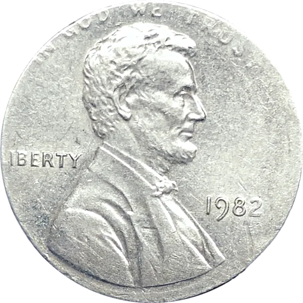 1982 Sm Date Lincoln Struck on type 1 dime blank