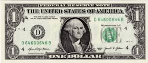 Cleveland District Fed Reserve $1 Radar Note