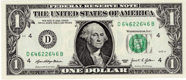 Cleveland District Fed Reserve $1 Radar Note