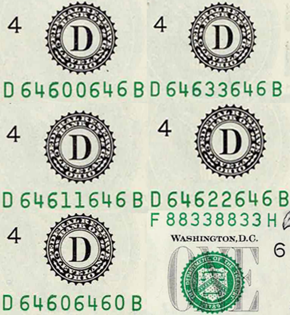 Exploring Fancy Serial Numbers on United States Currency