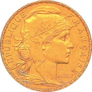 1912 French Gold Rooster