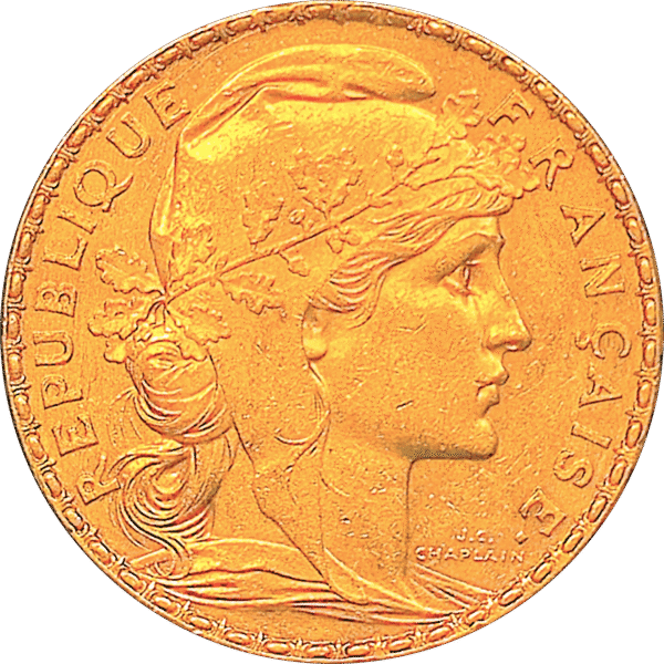 1912 French Gold Rooster