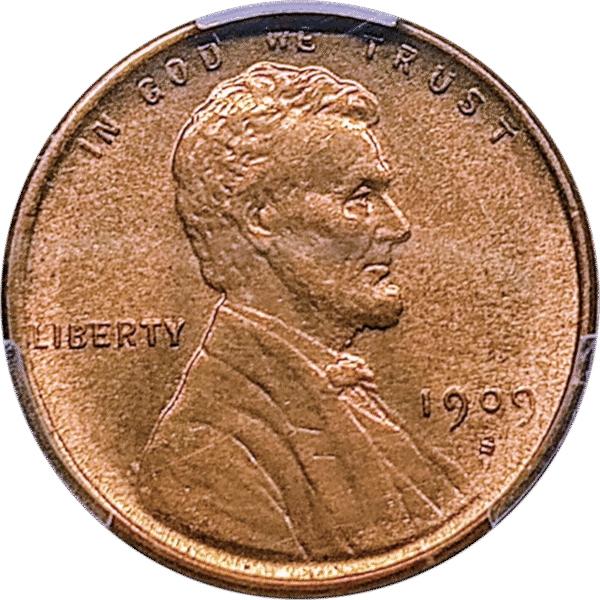 1909 S VDB Lincoln Cent PCGS MS62RD