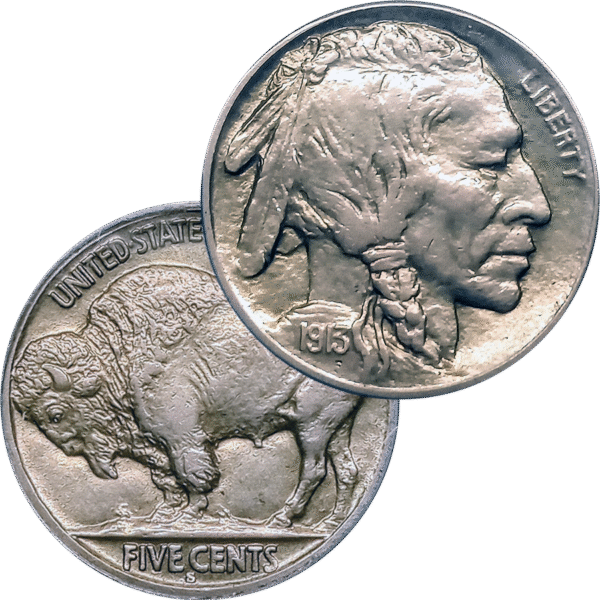 1913 S Buffalo Nickel Type 2