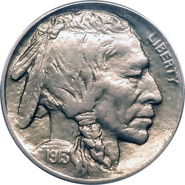 1913 S Buffalo Nickel Type 2