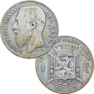 1887 Belgium 1 franc