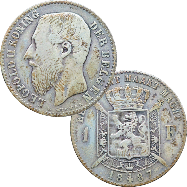 1887 Belgium 1 franc