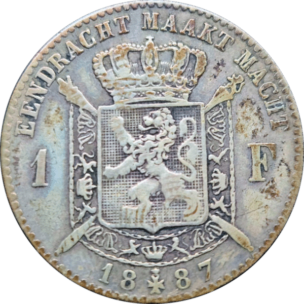 1887 Belgium 1 franc